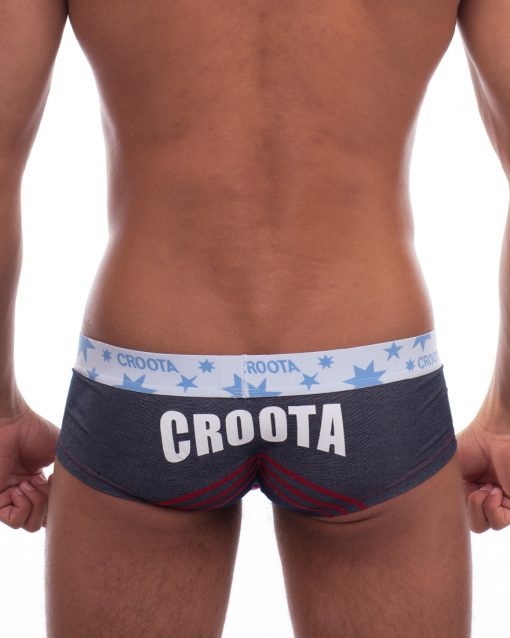 Blue Tang Hipster Boxer Brief by Croota denim blue