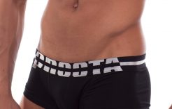 CT03_BLACK with Silver Satin Striped Waistband